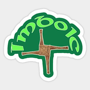 Imbolc Celtic Festival Brigids Cross Sticker